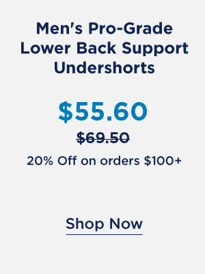 Men's Pro-Grade Lower Back Support Undershorts