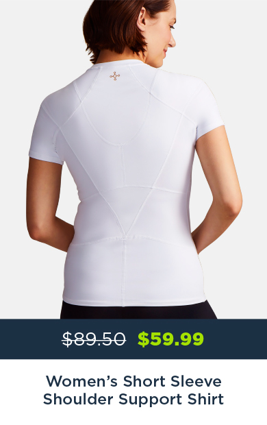 WOMEN'S SHORT SLEEVE SHOULDER SUPPORT SHIRT