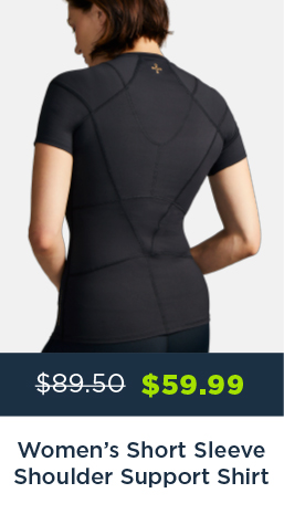 WOMEN'S SHORT SLEEVE SHOULDER SUPPORT SHIRT