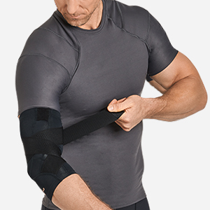 Men's Pro-Grade Adjustable Support Compression Elbow Sleeve