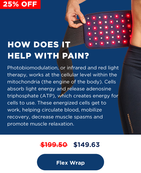 Pro-Grade Infrared & Red Light Therapy Flex Wrap