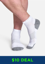 Men's Easy-On Ankle Compression Socks