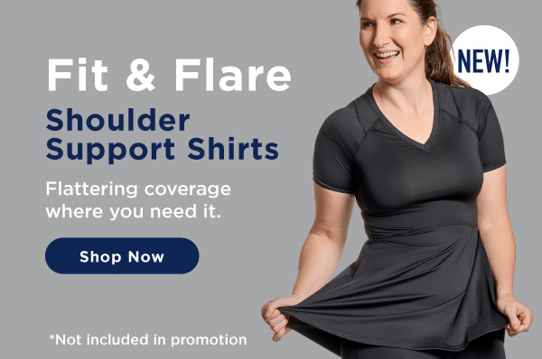 Women's Fit-and-Flare Shoulder Support Shirt