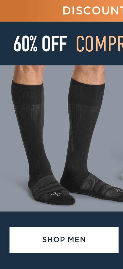 SAVE 60% OFF COMPRESSION SOCKS SHOP MEN