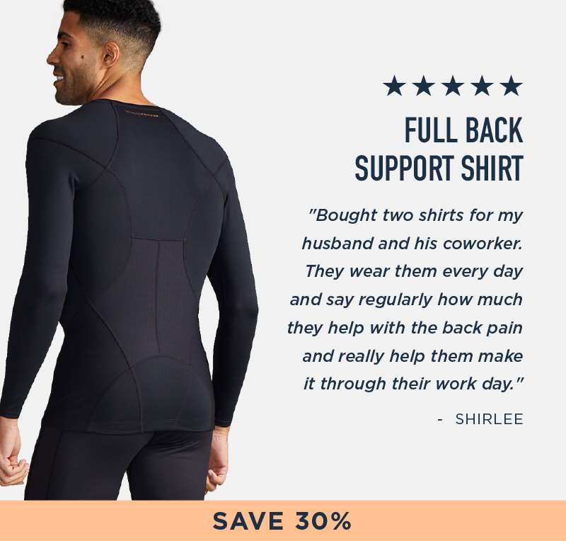 FULL BACK SUPPORT SHIRT SAVE 30%