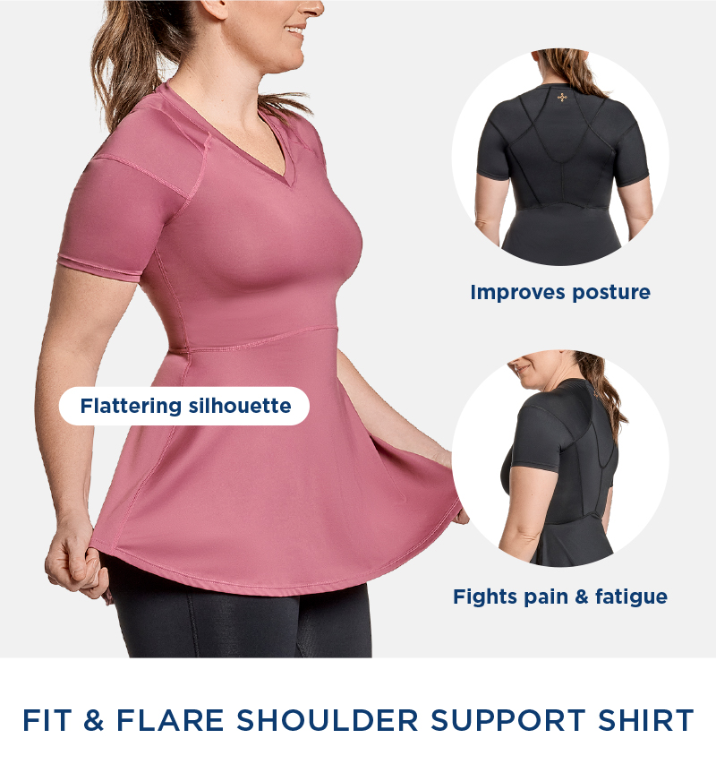 Women's Fit-and-Flare Shoulder Support Shirt