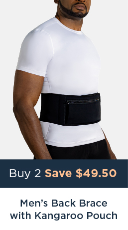 MEN'S BACK BRACE WITH KANGAROO POUCH