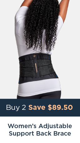 WOMEN'S ADJUSTABLE SUPPORT BACK BRACE