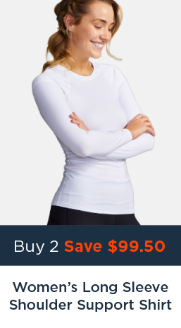 WOMEN'S LONG SLEEVE SHOULDER SUPPORT SHIRT