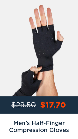 MEN'S HALF FINGER COMPRESSION GLOVES