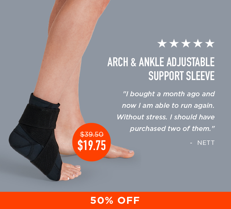 ARCH & ANKLE ADJUSTABLE SUPPORT SLEEVE 50% OFF