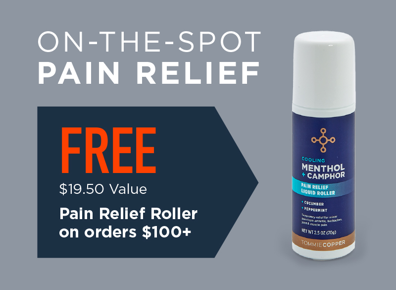 ON THE SPOT PAIN RELIEF FREE PAIN RELIEF ROLLER ON ORDERS $100+