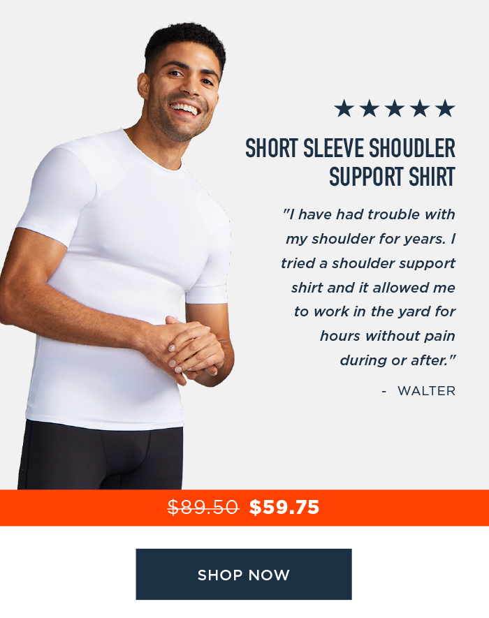 SHORT SLEEVE SHOULDER SUPPORT SHIRT SHOP NOW