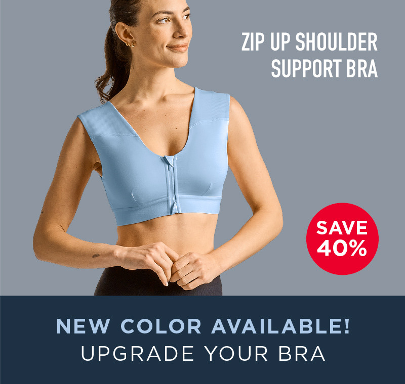 ZIP UP SHOULDER SUPPORT BRA SAVE 40% NEW COLOR AVAILABLE! UPGRADE YOUR BRA