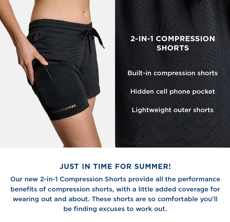 Women's 2-in-1 Compression Shorts