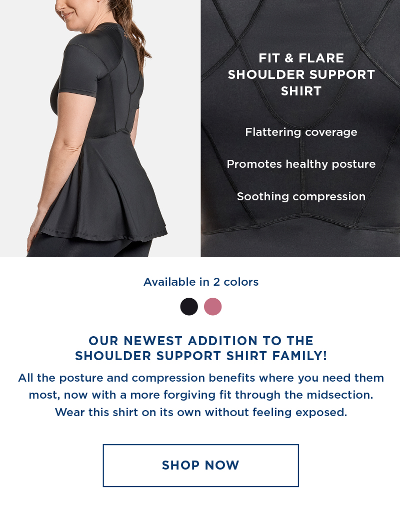 Women's Fit-and-Flare Shoulder Support Shirt