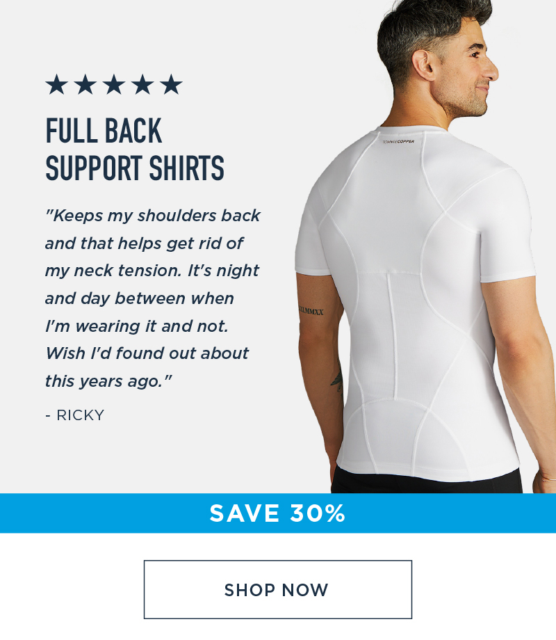 FULL BACK SUPPORT SHIRTS SAVE 30%