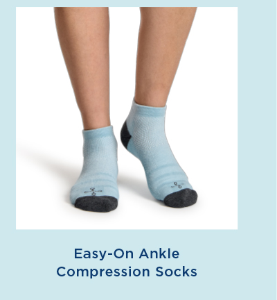 Women's Easy-On Ankle Compression Socks