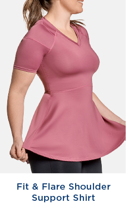 Women's Fit-and-Flare Shoulder Support Shirt