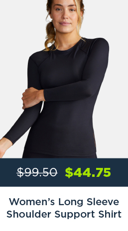 WOMEN'S LONG SLEEVE SHOULDER SUPPORT SHIRT