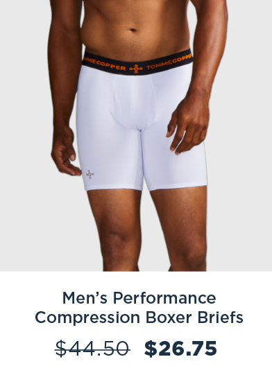 MEN'S PERFORMANCE COMPRESSION BOXER BRIEFS