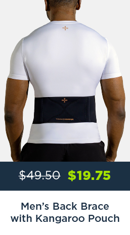 MEN'S BACK BRACE WITH KANGAROO POUCH