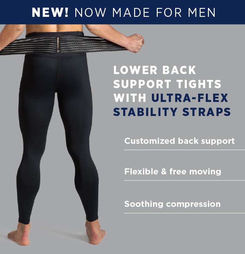 Men's Pro-Grade Lower Back Support Tights with Adjustable Straps