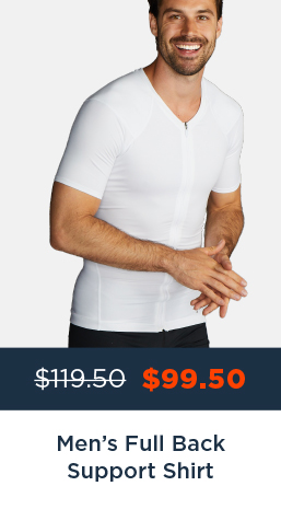 MEN'S FULL BACK SUPPORT SHORT SLEEVE SHIRT