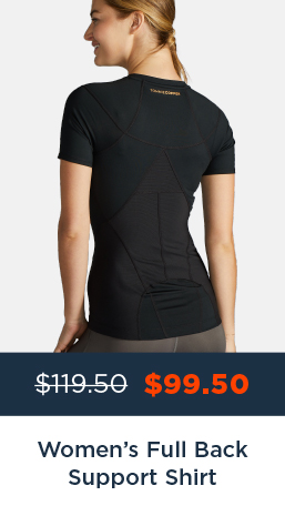 WOMEN'S FULL BACK SUPPORT SHORT SLEEVE SHIRT