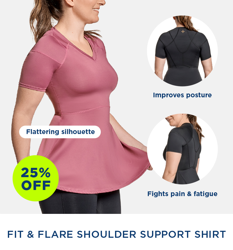 Women's Fit-and-Flare Shoulder Support Shirt