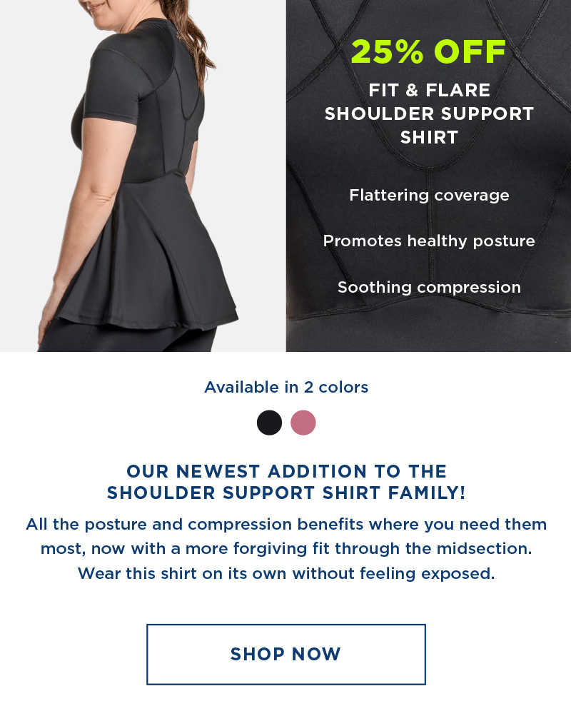 Women's Fit-and-Flare Shoulder Support Shirt