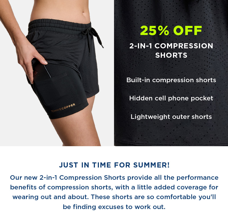 Women's 2-in-1 Compression Shorts