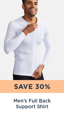 SAVE 30% MEN'S FULL BACK SUPPORT SHIRT