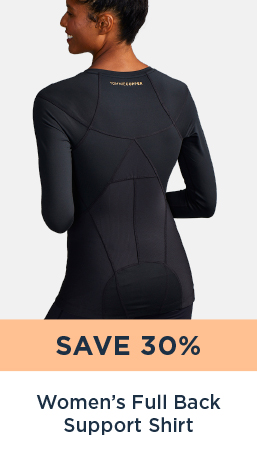 SAVE 30% WOMEN'S FULL BACK SUPPORT SHIRT