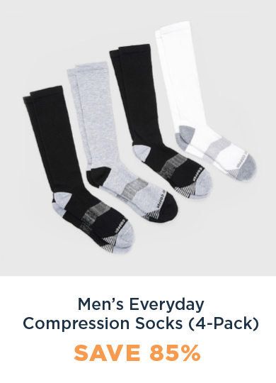 MEN'S EVERYDAY COMPRESSION SOCKS 4 PACK