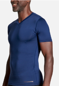 Men's Core Compression Short Sleeve V-Neck Shirt