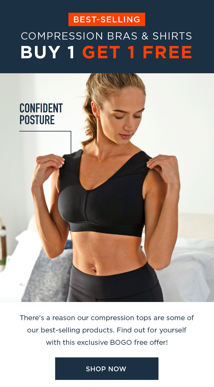 BEST SELLING COMPRESSIONS BRAS & SHIRTS BUY 1 GET 1 FREE SHOP NOW