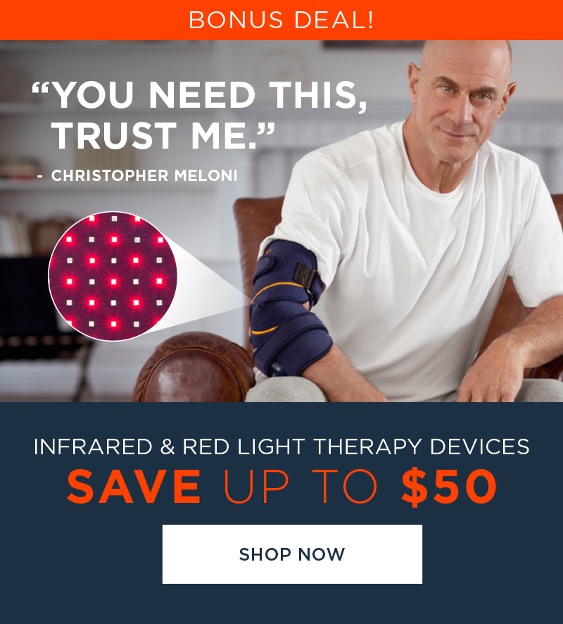 BONUS DEAL! INFRARED & RED LIGHT THERAPY DEVICES SAVE UP TO $50