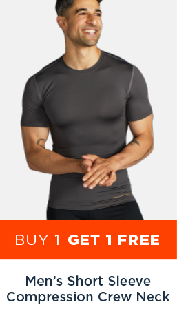 MEN'S SHORT SLEEVE COMPRESSION CREW NECK