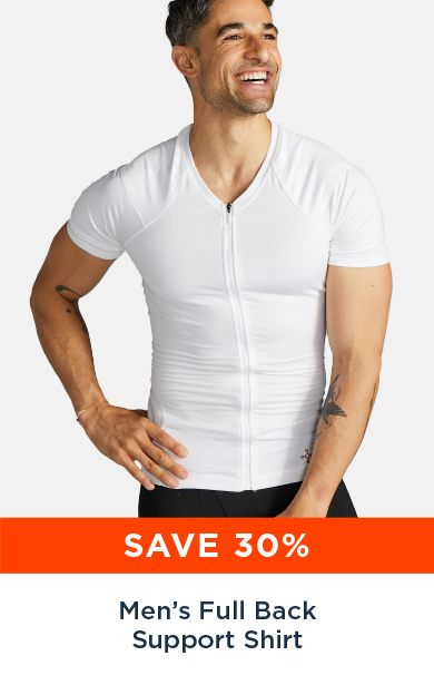 SAVE 30% MEN'S FULL BACK SUPPORT SHIRT