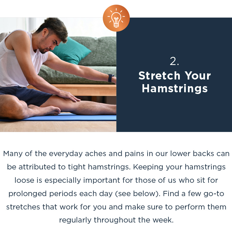 STRETCH YOUR HAMSTRINGS