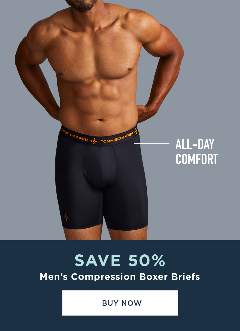 SAVE 50% MEN'S COMPRESSION BOXER BRIEFS BUY NOW