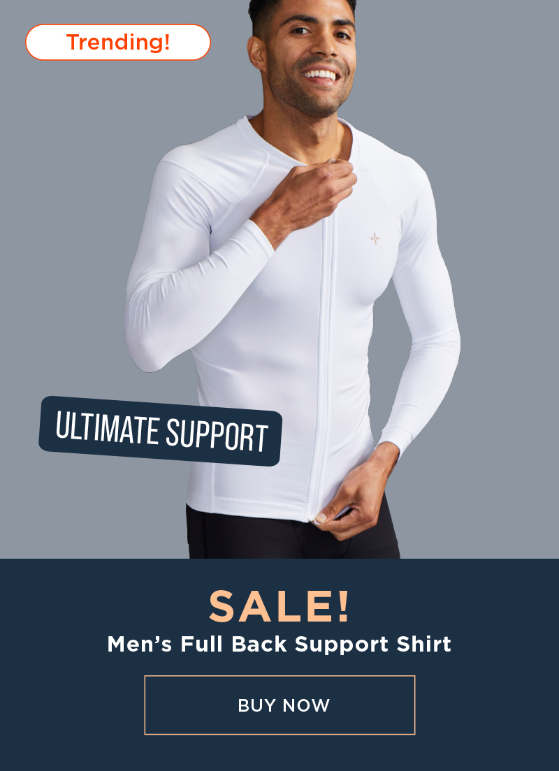 SALE! MEN'S FULL BACK SUPPORT SHIRT BUY NOW