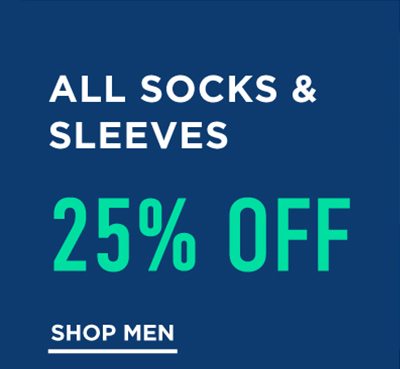 All Socks & Sleeves 25% Off