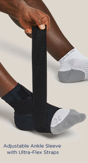 Adjustable Ankle Sleeve with Ultra-Flex Straps