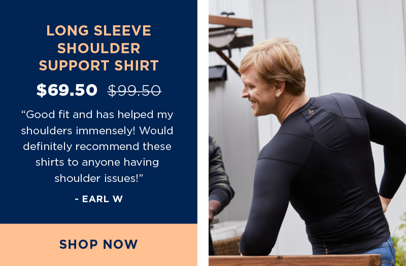 Men's Long Sleeve Shoulder Support Shirt