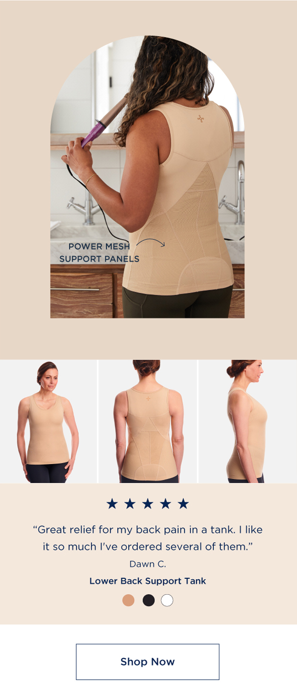 Women's Lower Back Support Tank