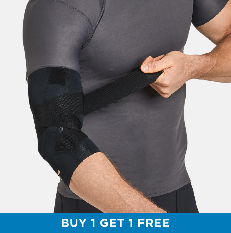 Men's Pro-Grade Adjustable Support Compression Elbow Sleeve