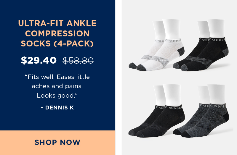 Ultra-Fit Compression Ankle Socks