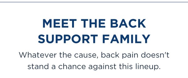 Meet The Back Support Family